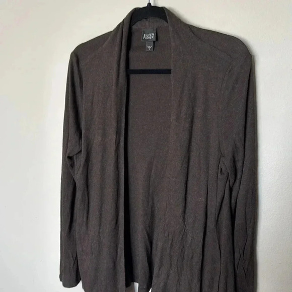 Eileen Fisher Brown Cardigan 100% Viscose Women’s Small Professional Business - Picture 7 of 11